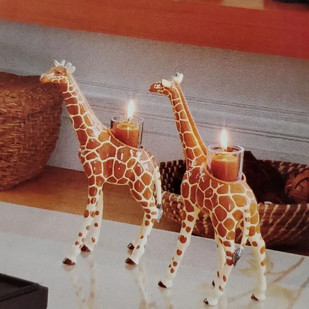 💜PartyLite Giraffe African Inspiration Tealight/Votive Candle Holder